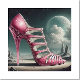 Pink Shoe Posters and Art